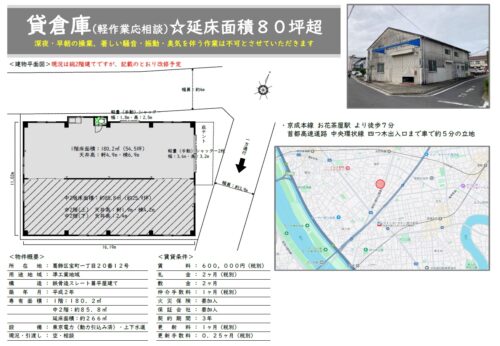  貸倉庫・貸工場｜ファクトリンク