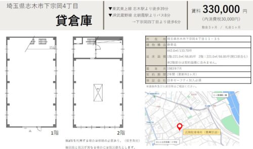  貸倉庫・貸工場｜ファクトリンク