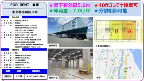  貸倉庫・貸工場｜ファクトリンク