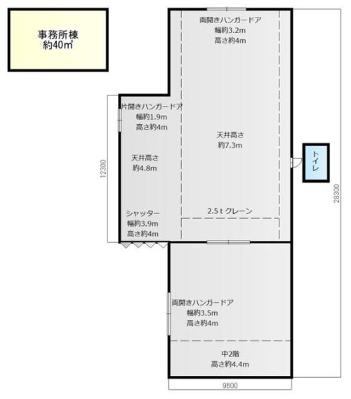 下忍（しもおし）貸倉庫 113.4坪 貸倉庫・貸工場｜ファクトリンク